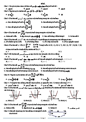 25 câu trắc nghiệm môn Đại số 10 (chương 2)